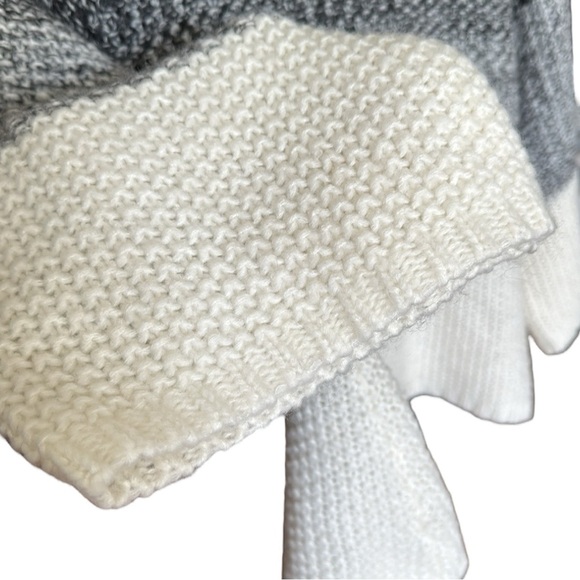 MNG Wool Blend Sweater Oversized Chunky Gradient Pullover Neutral, Size XS - Picture 13 of 14